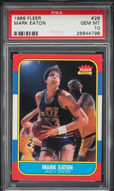 1986 Fleer Basketball Mark Eaton
