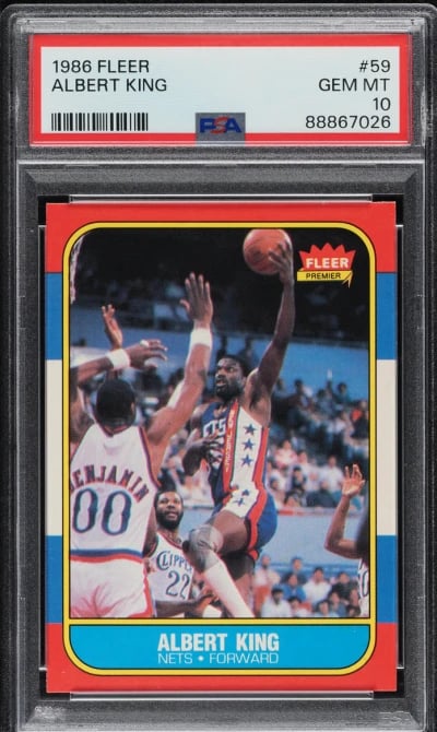 1986 Fleer Basketball Albert Kin