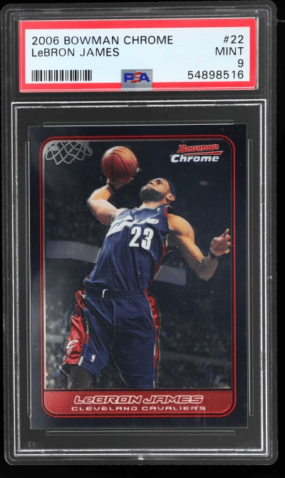 2006 Bowman Chrome LeBron James #22 PSA 9