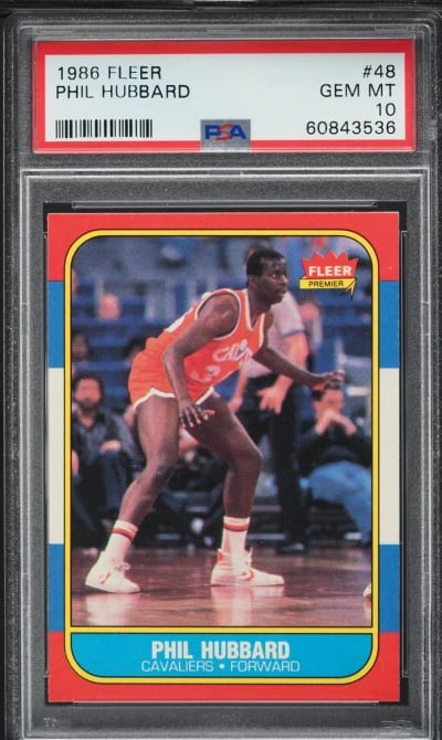 1986 Fleer Basketball Phil Hubba