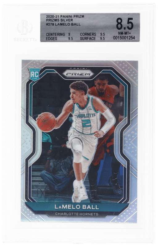 2020 Panini Prizm Silver Prizm Lamelo Ball #278 BGS 8.5