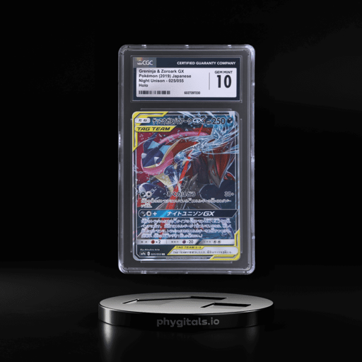2019 Pokemon Sun and Moon Night Unison Japanese Greninja/Zoroark Gx #25 CGC 10