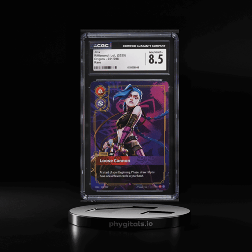 2025 Riftbound League Of Legends LoL Origins Jinx #251 CGC 8.5 NM-MT+