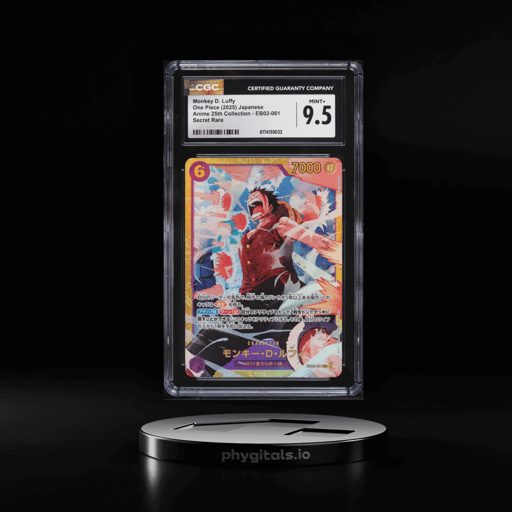 2025 One Piece Japanese Anime 25th Collection SEC Monkey D. Luffy #EB02-061 CGC 9.5 MINT+