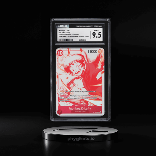 2025 One Piece Promo 3rd Treasure Campaign Super Rare Monkey D. Luffy #ST10-006 CGC 9.5 MINT+