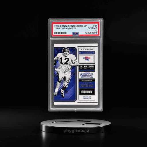 2018 Panini Contenders Draft Picks Terry Bradshaw #91 PSA 10