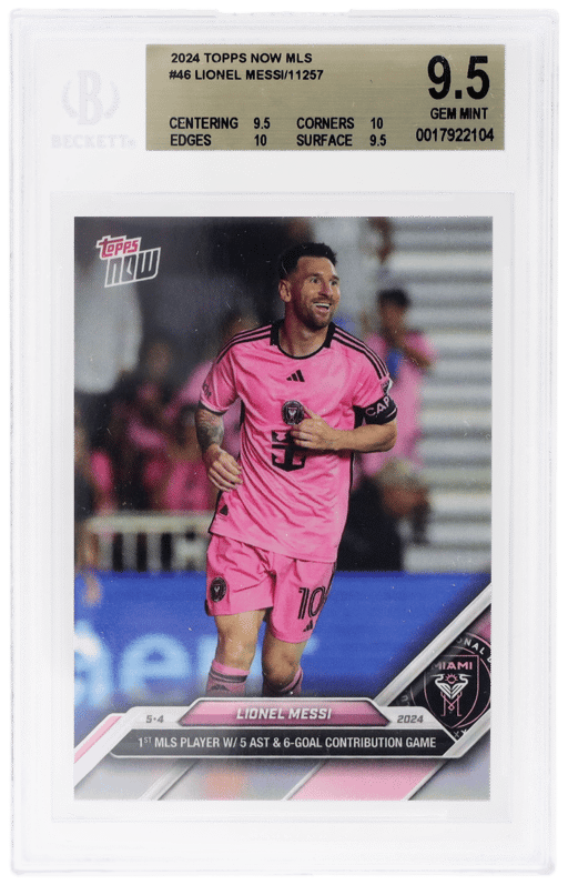 2024 Topps Now MLS Lionel Messi #46 /11257 BGS 9.5