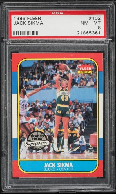 1986 Fleer Basketball Jack Sikma