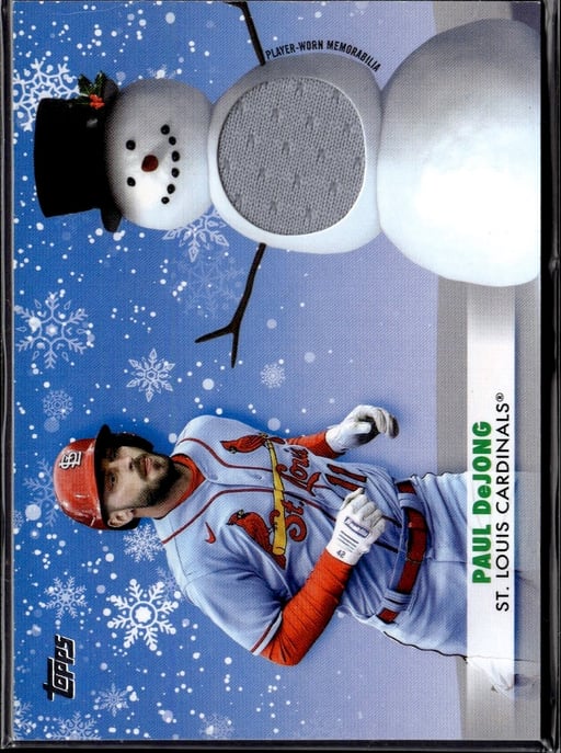 2021 Paul DeJong #WRC-PD Holiday Mega Baseball
