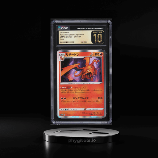 2021 Pokemon Japanese Sword & Shield VMAX Climax Holo Charizard #17 CGC 10 PRISTINE