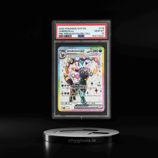 2025 Pokemon Scarlet and Violet Prismatic Evolutions Premium Figure Collection Umbreon Ex #176 PSA 10
