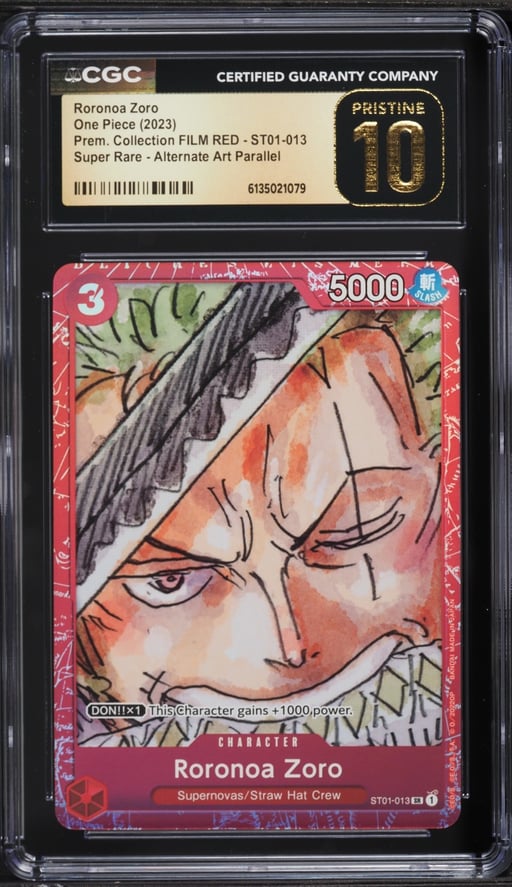 2023 One Piece Premium Collection FILM RED SR Roronoa Zoro #ST01-013 CGC 10 PRISTINE