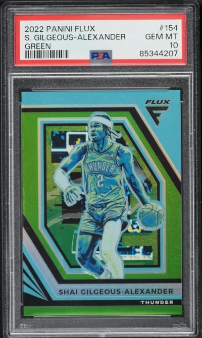 2022 Panini Flux Green Shai Gilg