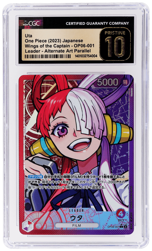 2023 One Piece Wings of the Captain Japanese Alternate Art Uta #OP06001 CGC PRI