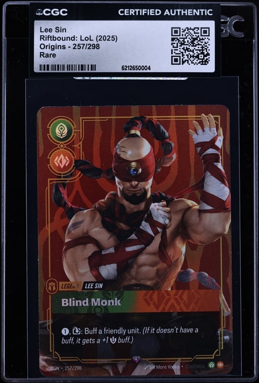 2025 Riftbound League Of Legends Origins Lee Sin #257 CGC AUTH