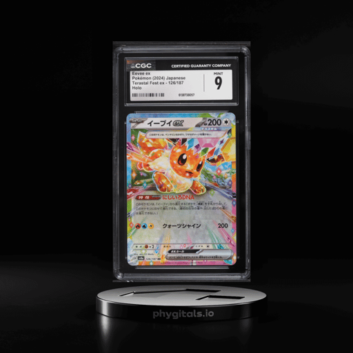 2024 Pokemon Japanese Scarlet & Violet Terastal Fest Ex Holo Eevee ex #126 CGC 9 MINT