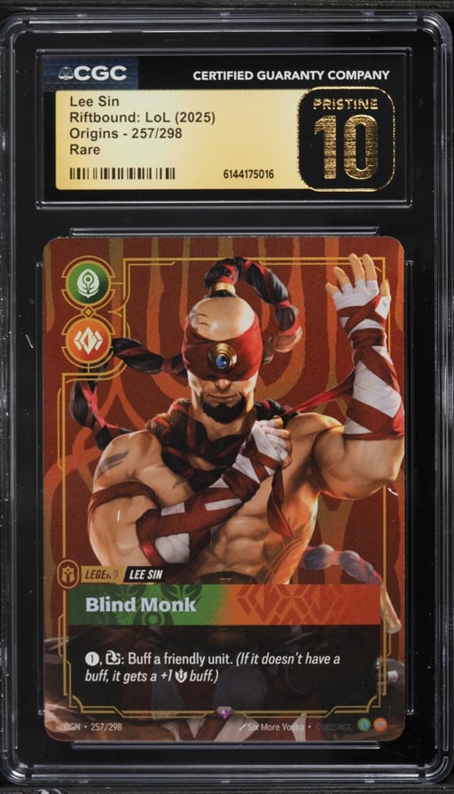 2025 Riftbound League Of Legends LoL Origins Lee Sin #257 CGC 10 PRISTINE
