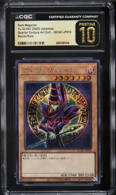 2025 Yu-Gi-Oh! Japanese QCAC Dark Magician #QCAC-JP018 CGC 10 PRISTINE
