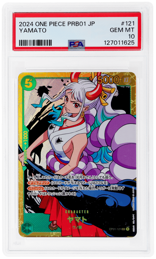 2022 One Piece the Best Premium Booster Romance Dawn Japanese Yamato #OP01121 PSA 10
