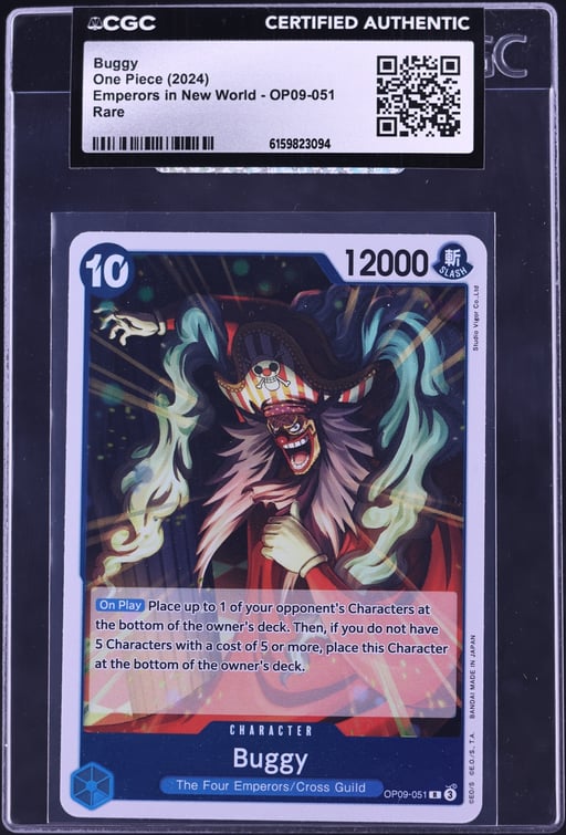 2024 One Piece Emperors In New World Buggy #OP09-051 CGC AUTH