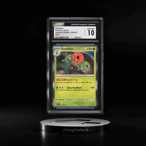 2023 Pokemon Scarlet & Violet Obsidian Flames Holo Scovillain #25 CGC 10 GEM MINT