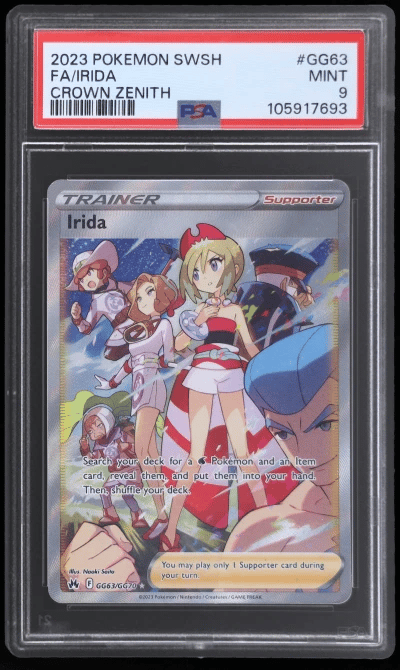 2023 Pokemon Sword and Shield Crown Zenith Irida #GG63 PSA 9