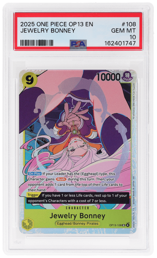 2025 One Piece Carrying On His Will Jewelry Bonney #OP13108 PSA 10