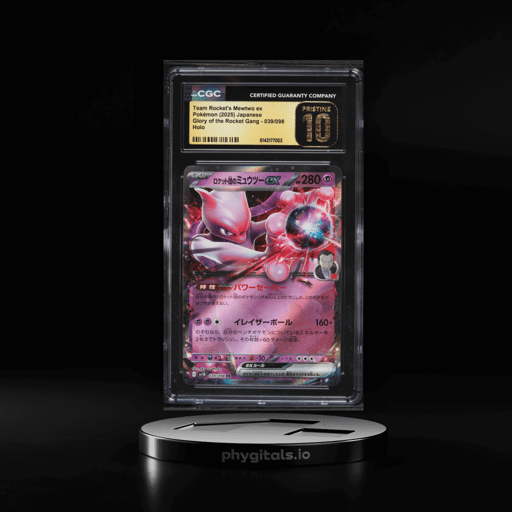 2025 Pokemon Japanese SV Glory Of The Rocket Gang Holo Team Rocket's Mewtwo ex CGC 10 PRISTINE