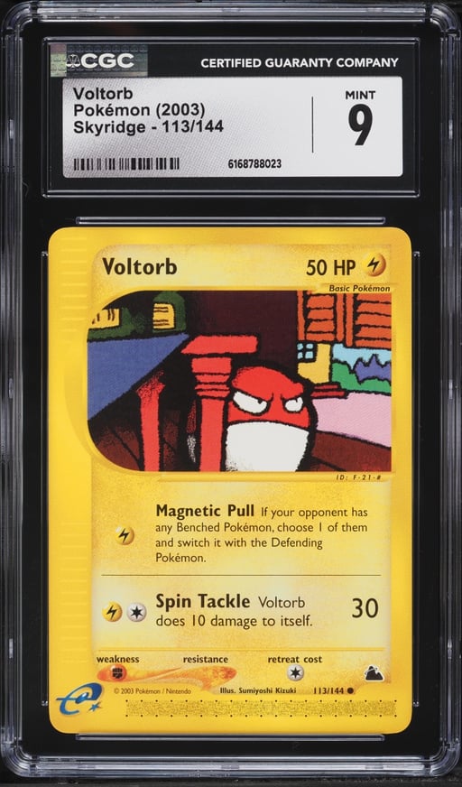 2003 Pokemon Skyridge Voltorb #113 CGC 9 MINT