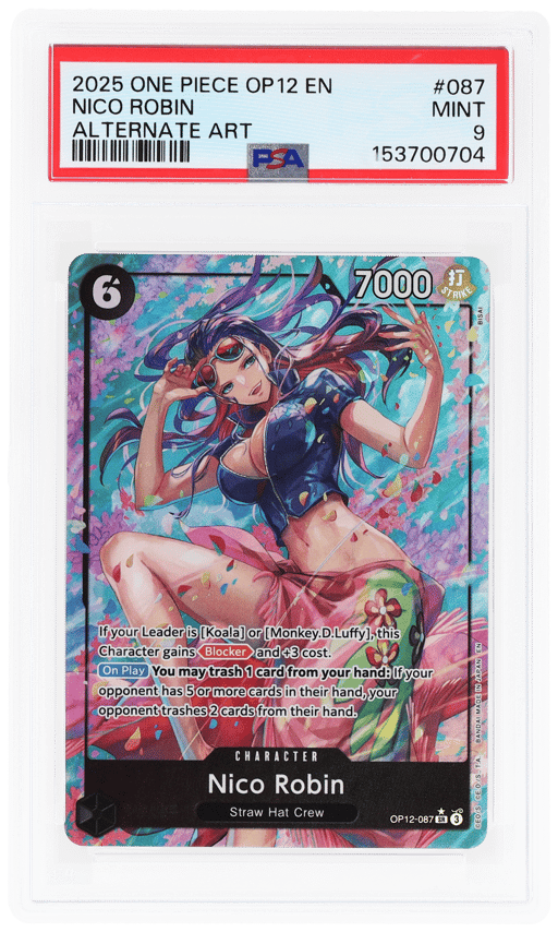 2025 One Piece Legacy of the Master Alternate Art Nico Robin #OP12-087 PSA 9