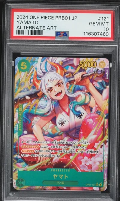 2024 One Piece Japanese Premium The Best Alt Art Yamato #OP01-121 PSA 10 GEM MINT