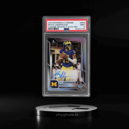 2025 Bowman Chrome University Autographs Refractor Bryce Underwood #BCABUN 181/299 PSA 9