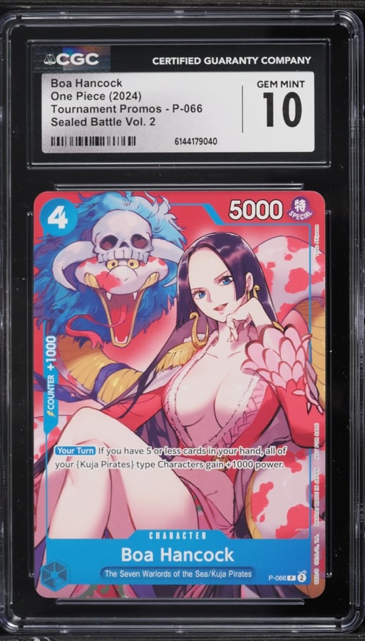 2024 One Piece Tournament Promo Sealed Battle Volume 2 Alt Art Boa Hancock #P-066 CGC 10