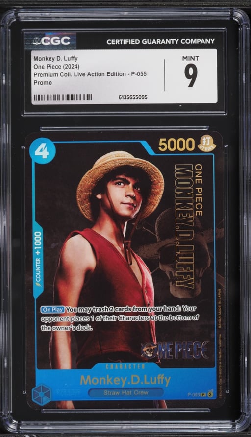 2024 One Piece Promo Premium Live Action Edition Monkey D. Luffy #P-055 CGC 9 MINT