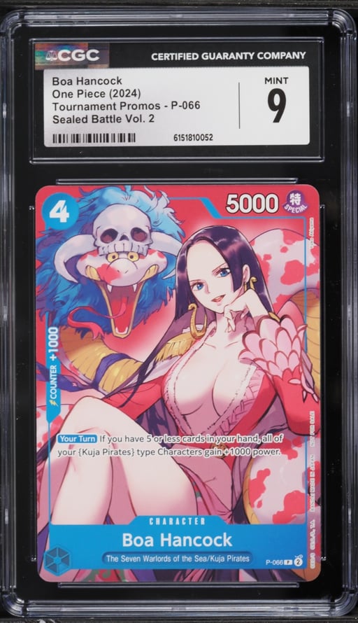 2024 One Piece Tournament Promo Sealed Battle Volume 2 Boa Hancock #P-066 CGC 9 MINT