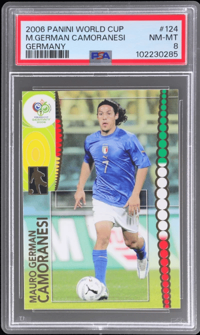 2006 Panini World Cup Germany Mauro German Camoranesi #124 PSA 8