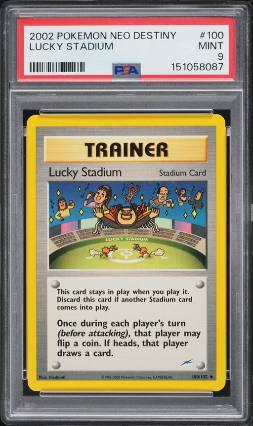 2002 Pokemon Neo Destiny Lucky Stadium #100 PSA 9 MINT