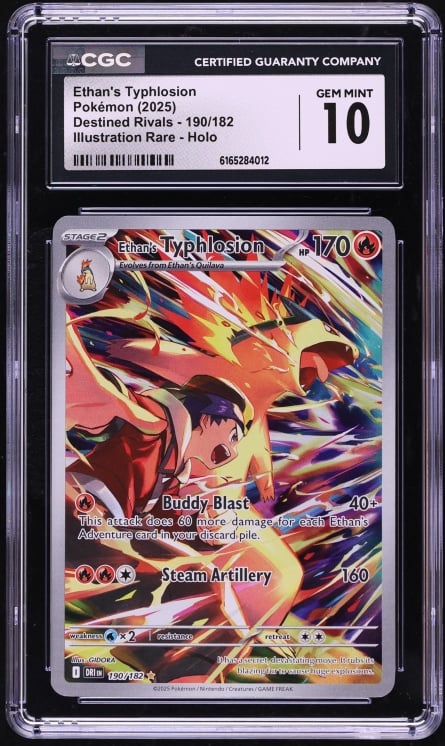 2025 Pokemon Scarlet & Violet Destined Rivals IR Ethan's Typhlosion #190 CGC 10 GEM MINT