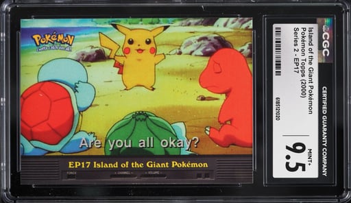2000 Topps Pokemon Series 2 Island Of The Giant Pokemon #EP17 CGC 9.5 MINT+