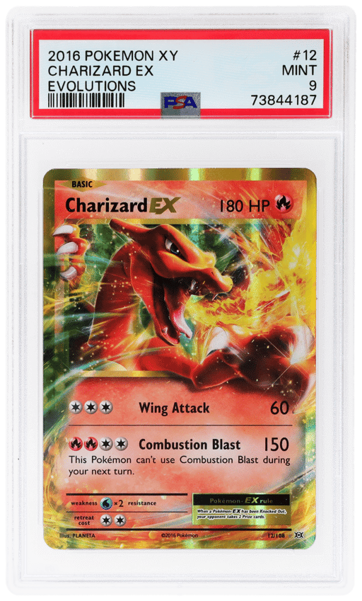 2016 Pokemon XY Evolutions Holo Charizard Ex #12 PSA 9