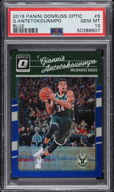 2016 Donruss Optic Blue Giannis 