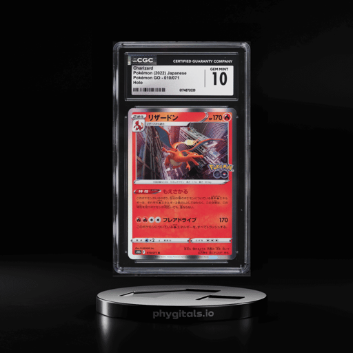 2022 Pokemon Japanese Sword & Shield GO Holo Charizard #10 CGC 10 GEM MINT