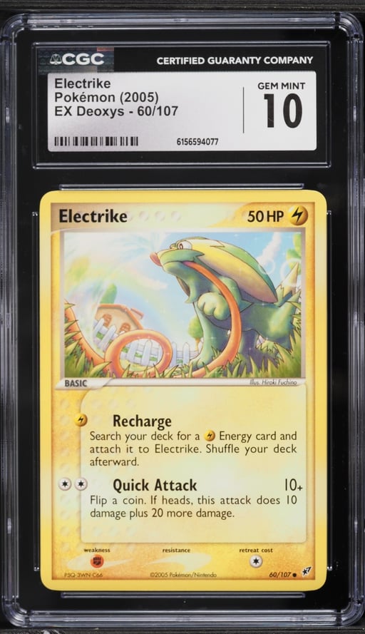 2005 Pokemon EX Deoxys Electrike #60 CGC 10 GEM MINT