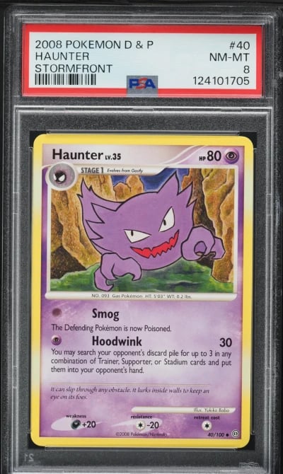 2008 Pokemon Diamond & Pearl Stormfront Haunter #40 PSA 8 NM-MT