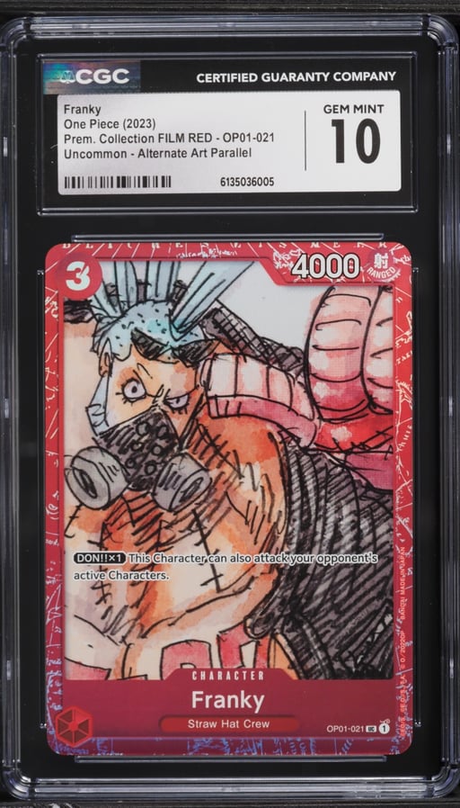 2023 One Piece Premium Collection FILM RED Franky #OP01-021 CGC 10 GEM MINT