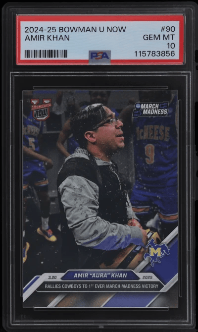2024 Bowman U Now Amir Khan #90 PSA 10