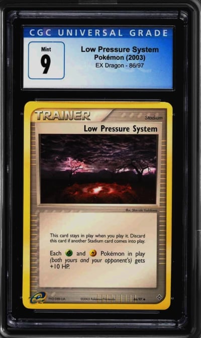 2003 Pokemon EX Dragon Low Pressure System #86 CGC 9 MINT