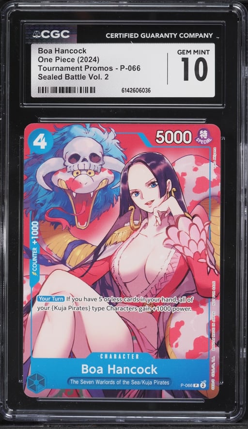 2024 One Piece Tournament Promo Sealed Battle Volume 2 Alt Art Boa Hancock #P-066 CGC 10