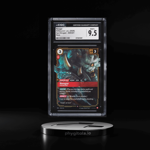 2026 Riftbound League Of Legends LOL Spiritforged Rengar #025 CGC 9.5 MINT+