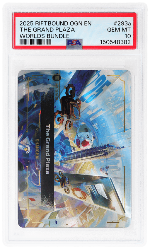 2025 League of Legends Riftbound Worlds Bundle Shanghai the Grand Plaza #293a PSA 10